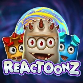 Reactoonz game by Play’n GO – logo hosted on BoaBoa Casino